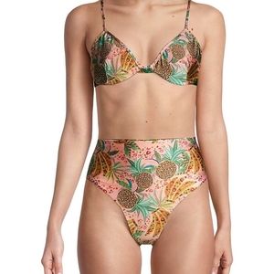 Farm Rio medium mixed fruits two piece bathing suit